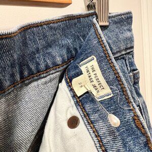 Madewell Perfect Vintage Jean Raw Hem Edition Size 29
